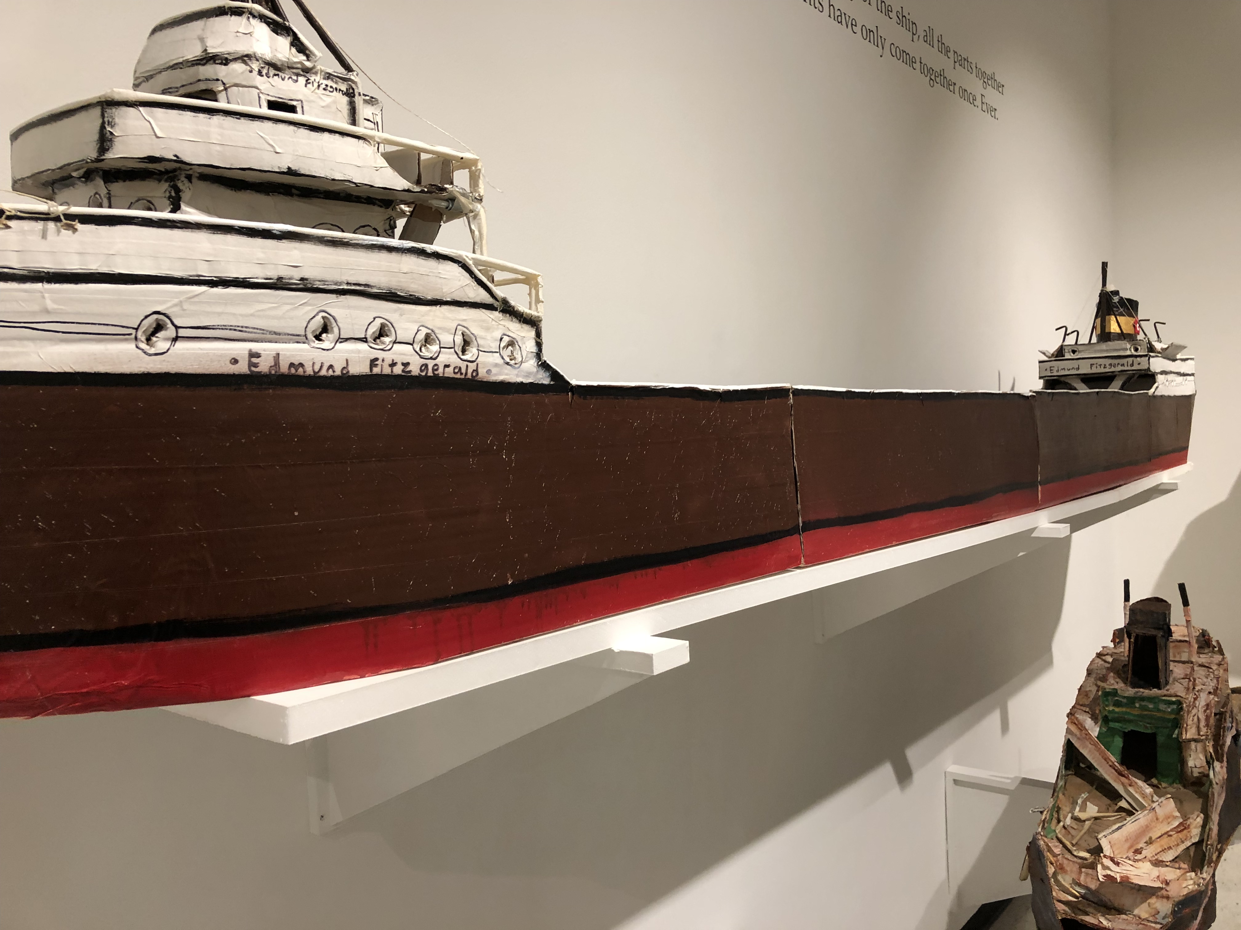 Justin Higner model of Edmund Fitzgerald.