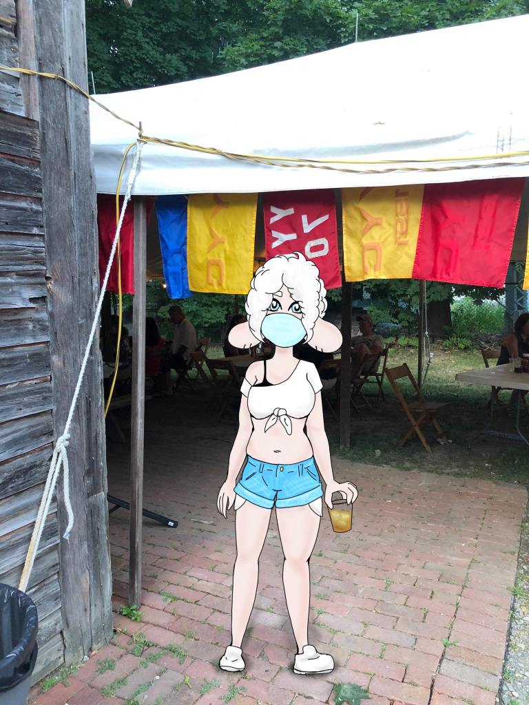 Sheepie at Old Stone Jug. Youngstown, NY