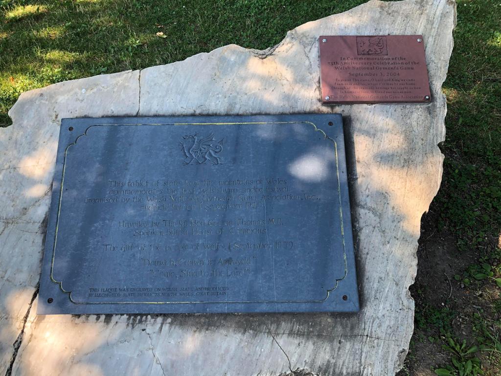 Welsh Slate from the Welsh National Gymanfa Ganu in Niagara Falls, NY